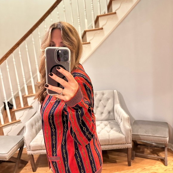 Gucci V-Neck Horsebit Chain Knit Cardigan - Picture 13 of 16